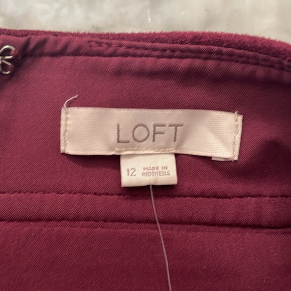 NWT -LOFT suede skirt - Size 12 - Picture 4 of 8